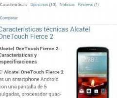 Celular de 5 pulgadas Alcatel Onetouch Fierce 2