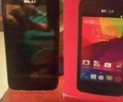 telefono blu dash j nuevo con todos sus accesorios