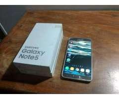 Samsung Note 5 Liberado Detalle De Mica Y Tapa Trasera